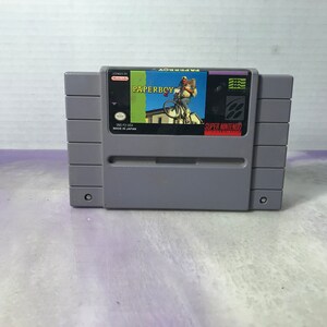 Vintage Paperboy 2 Super Nintendo SNES Video Game - Rare Vintage 90's SNES Nintendo Authentic Game