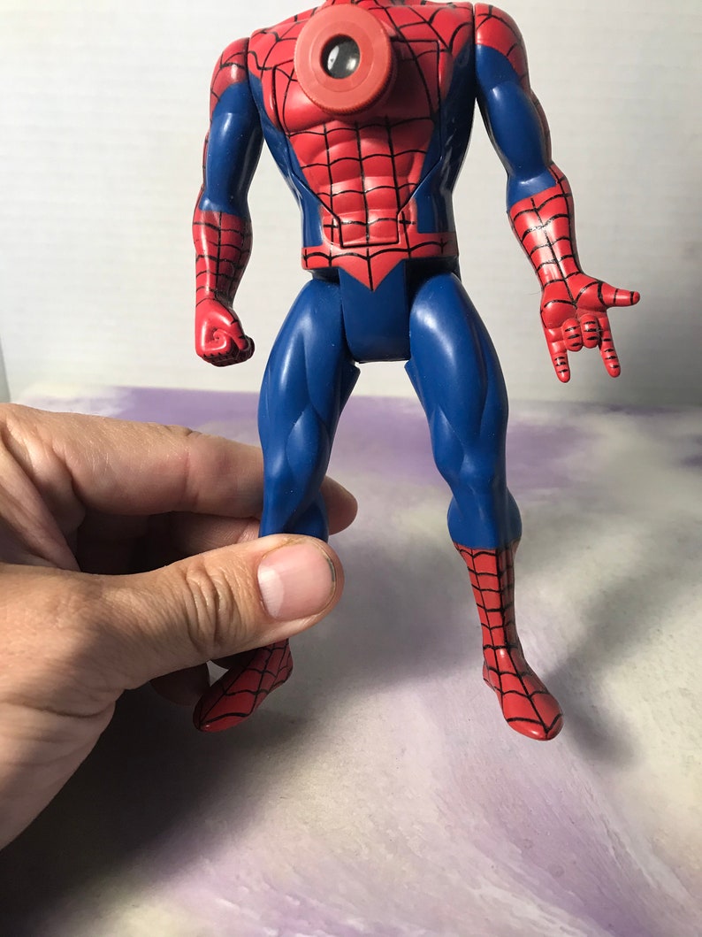 Vintage Marvel Comics Spiderman Projectors SPIDERMAN Actionfigur (1998) Toy Biz Actionfigur - Funktioniert! Bild 3