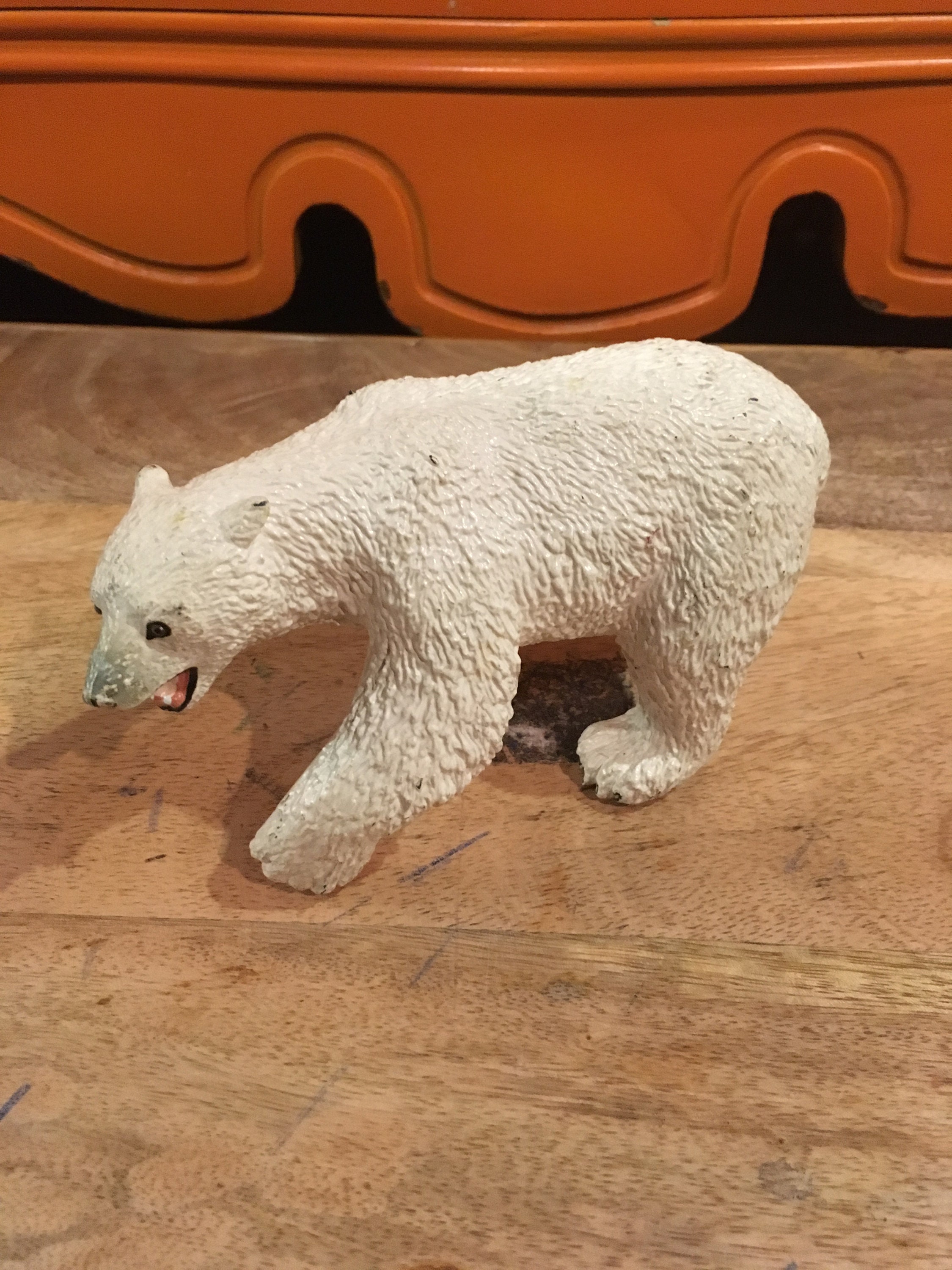 Vintage Safari Ltd Carnegie 1990 Polar Bear Awesome Shape Etsy
