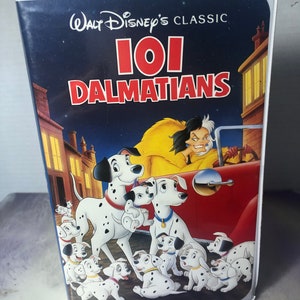 Vintage 101 Dalmatians  - Vhs Tape 1990's Animated Walt Disney Home Video Clamshell - Disney Nostalgia