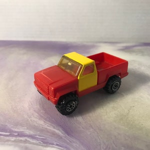 Vintage 80er Jahre Tonka rot und gelb Pickup Truck - seltene Vintage Stahl Tonka Auto - 80er Pickup Truck