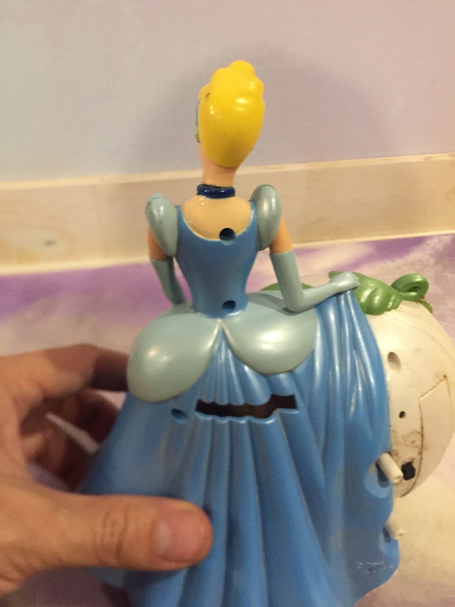Vintage Disney Cinderella Coin Bank Piggy Bank Clock Vinyl Etsy