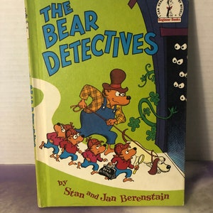 Vintage Berenstain Bär - The Bear Detectives - Kinder Hardcover Buch - Vintage Buch
