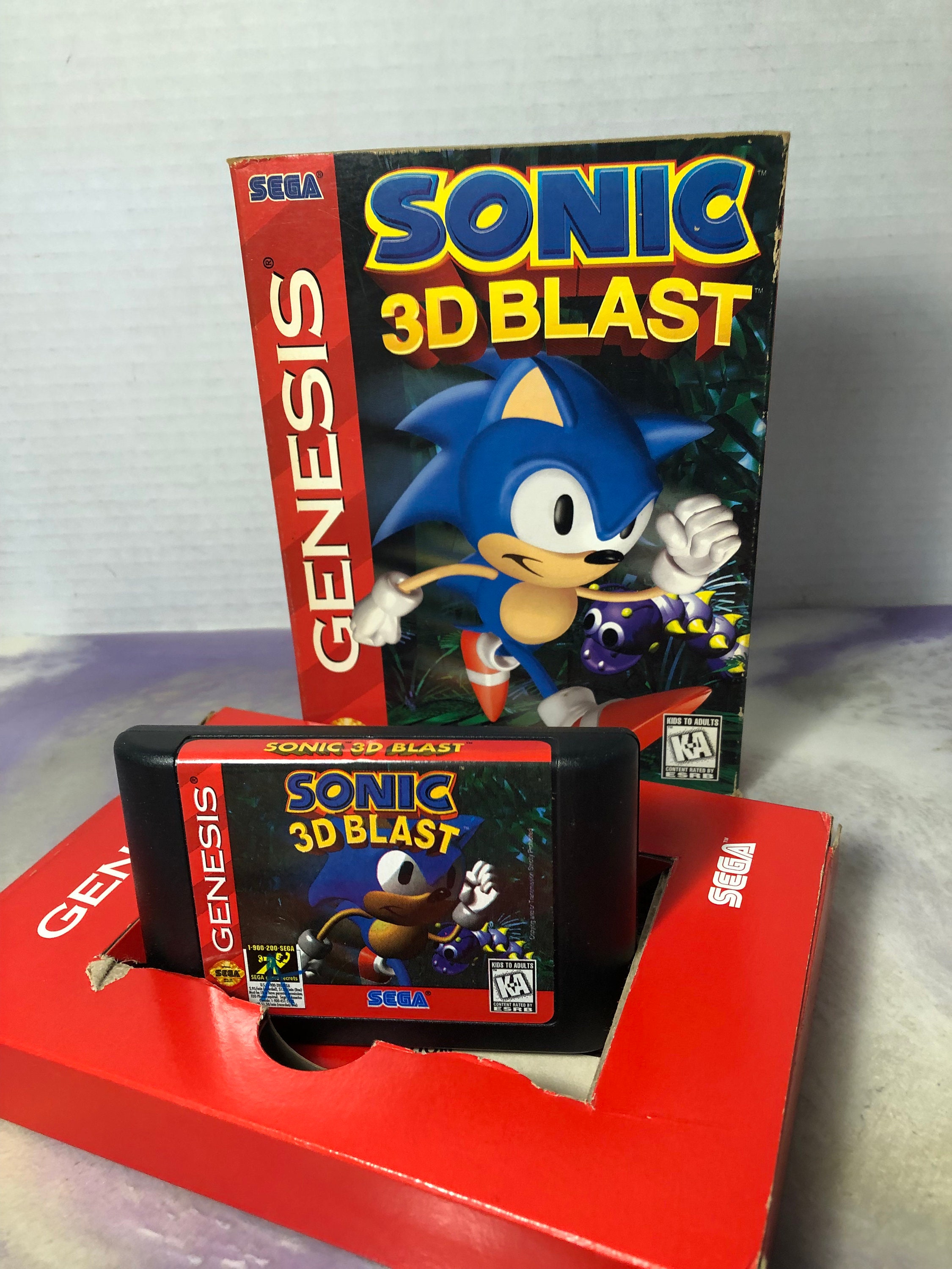 Jogo Sonic 3D Blast - Mega Drive - Sebo dos Games - 10 anos!