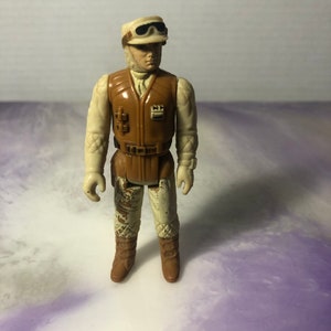 Figura de acción Kenner LFL de Star Wars vintage de 1980 de Luke Skywalker (equipo de batalla de Hoth) - El Imperio Contraataca. Figura vintage rara.