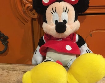Rare Vintage Walt Disney Official Minnie Mouse Plush Stuffed Animal - Vintage Mickey Mouse Nostalgia Lot 2
