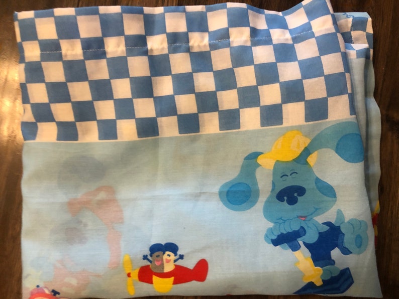 Vintage 1990's Blues Clues Twin Bed Sheet Great Shape Etsy