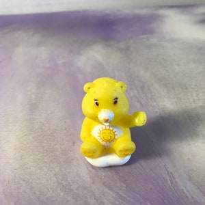 Vintage PVC Care Bears Figure Sunshine Bear Vintage Cake Topper! Used Played With Figure