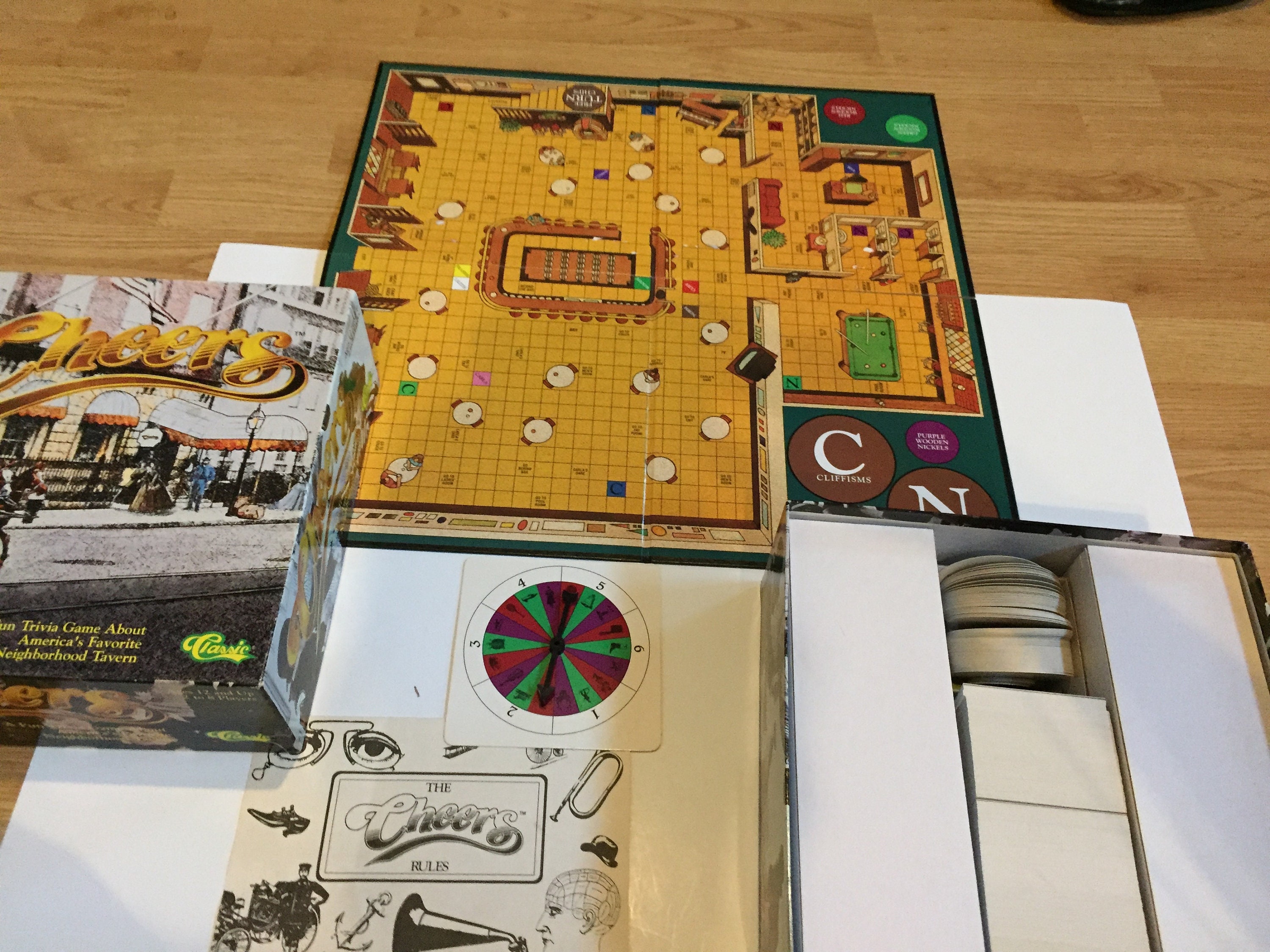 Vintage Cheers Trivia Board Game 1992 Classic Games 100 Etsy