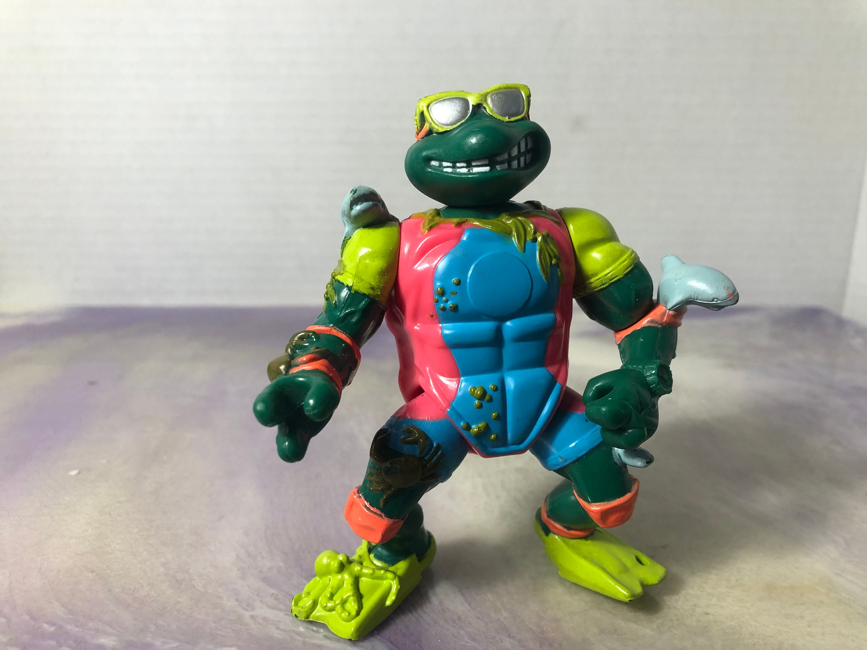 当時物 タートルズ ミケランジェロ ロードレーシン マイク バイク フィギュア タートルズ ミケランジェロ ロードレーシン マイク バイク