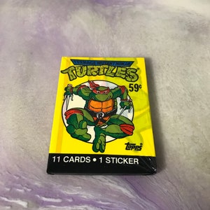 Vintage - GLOEDNIEUW - 1989 TMNT - Teenage Mutant Ninja Turtles Trading Cards Pack - Awesome 80s / 90s Nostalgia!