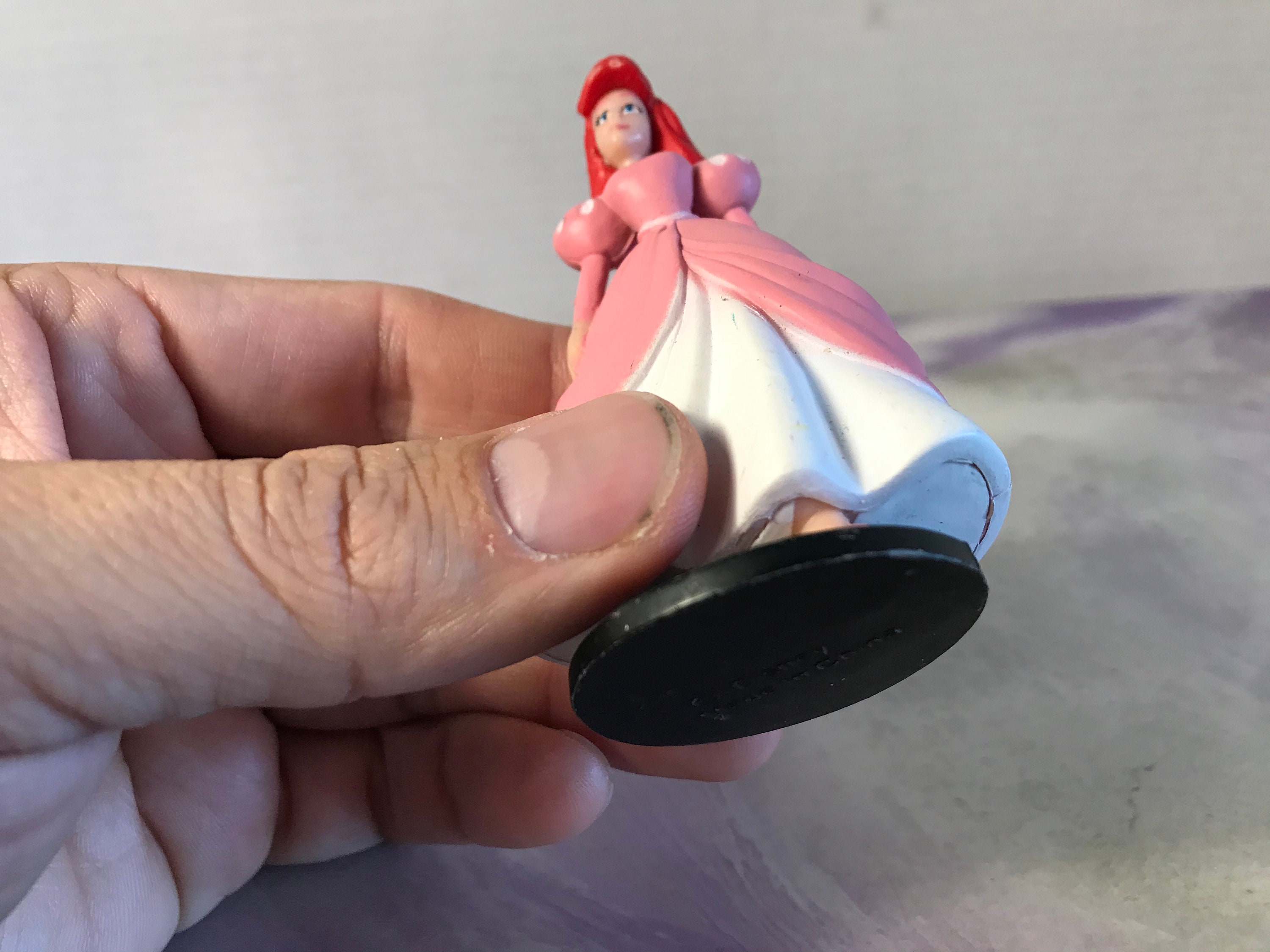 ヴィンテージ ディズニー 大型 4.5インチ アリエル ピンクドレス