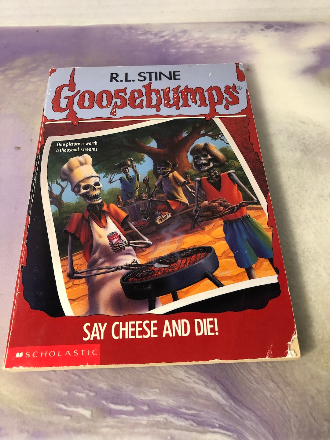 Vintage Say Cheese and Die goosebumps 4 by R.L. Stine paperback Book Vintage 90