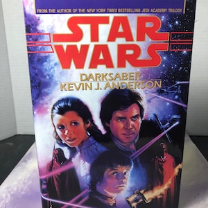 Vintage Star Wars: Darksaber by Kevin J. Anderson (1995, Hardcover) - Star Wars Novel