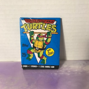 Vintage - GLOEDNIEUW - 1990 TMNT Series 2 - Teenage Mutant Ninja Turtles Trading Cards / Sticker Pack - Awesome 80s / 90s Nostalgia!