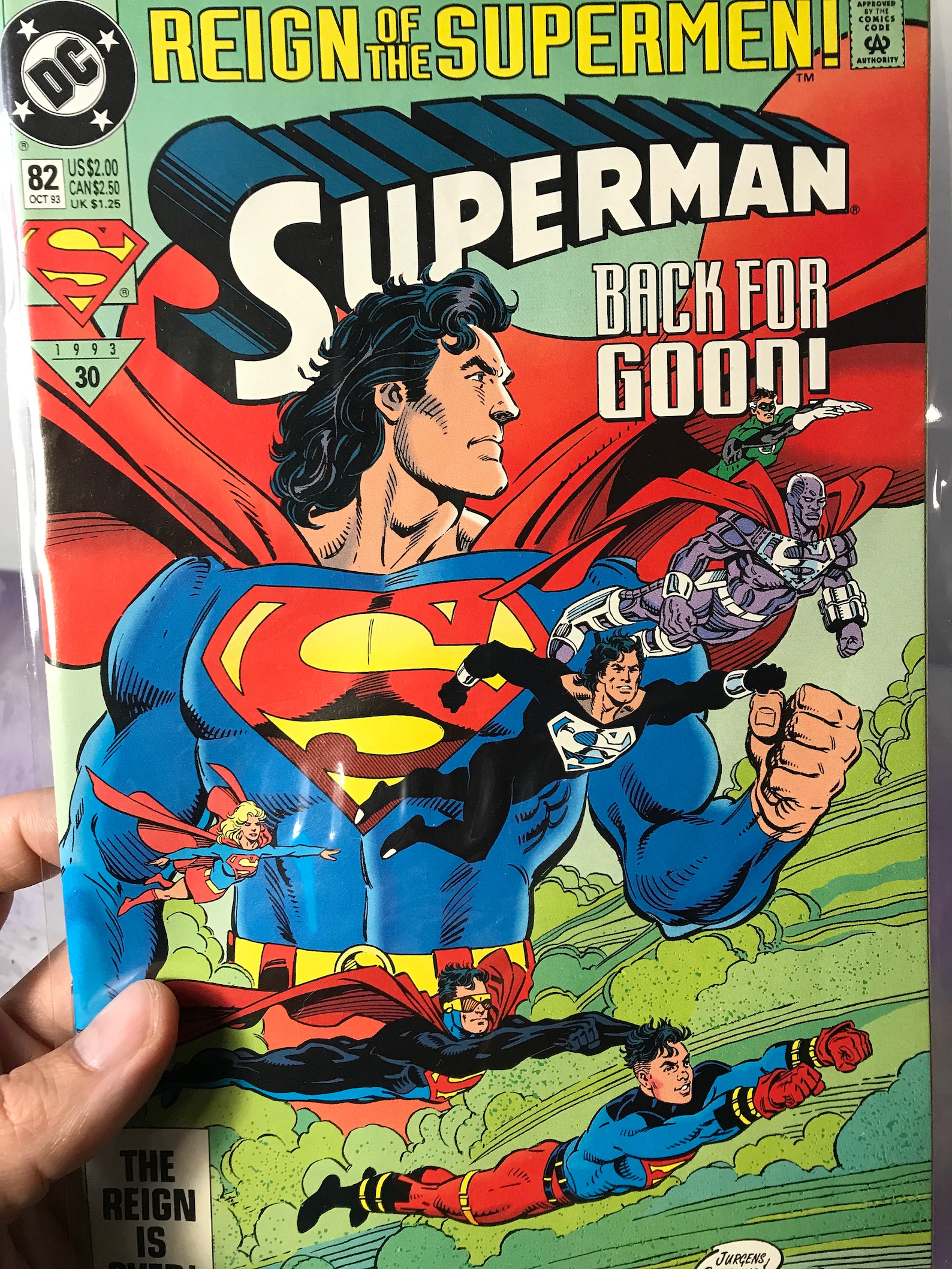 Vintage DC Comics Superman 82 1990's Rare Vintage Comic Etsy