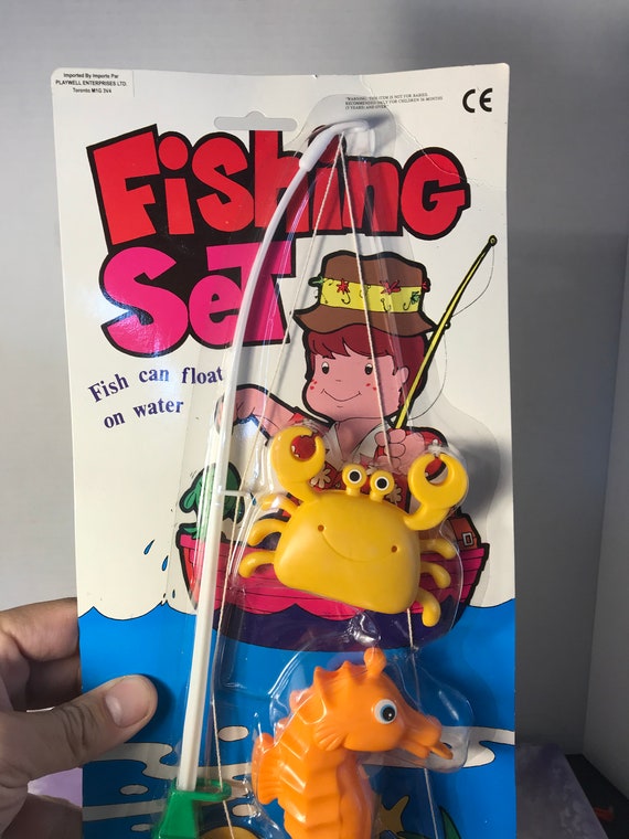 Vintage 1990's Made in China Fishing Set Toy Brand New in Package Awesome  Vintage Fishing / Bath Toy Nostalgia -  Canada