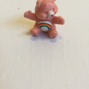 Vintage Care Bears Figure Cheer Bear Vintage Cake Topper! Used Played With Figure Lot 3