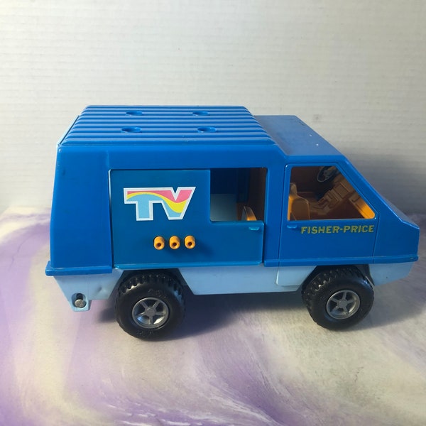 Vintage Fisher Price Adventure Tv Team People Etsy