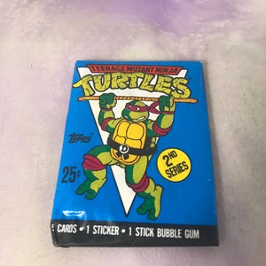 Vintage - GLOEDNIEUW - 1990 TMNT Series 2 - Teenage Mutant Ninja Turtles Trading Cards Pack - Awesome 80s / 90s Nostalgia!
