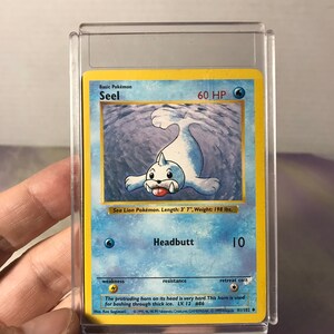 1995 seel pokemon card value 1999 - 1st Edition Shadowless Vintage Uncommon - Seel Base