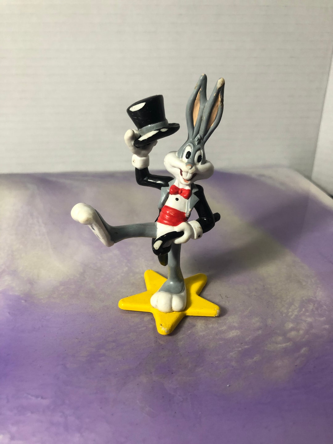 Vintage Rare Looney Tunes Bugs Bunny in Top Hat PVC Figure  display picture 3