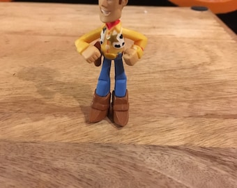 Vintage Disney Pixar Toy Story - PVC Figure - Sheriff Woody - Rare Vintage Toy Story Cake Topper Figure 90's