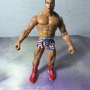 Vintage 90&#39;s WWE Loose 1999 Y2J Kurt Angle Action Wrestling Figure Jakks Titan Tron Live