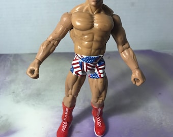 Vintage 90's WWE Loose 1999 Y2J Kurt Angle Action Wrestling Figure Jakks Titan Tron Live