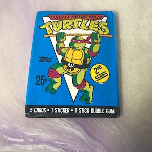 Vintage - BRAND NEW - 1990 TMNT Series 2 - Teenage Mutant Ninja Turtles Trading Cards Pack - Awesome 80s/ 90s Nostalgia!