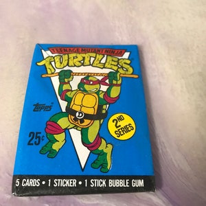 Vintage - GLOEDNIEUW - 1990 TMNT Series 2 - Teenage Mutant Ninja Turtles Trading Cards Pack - Awesome 80s / 90s Nostalgia!