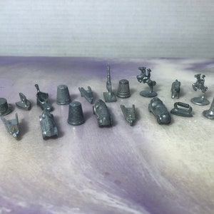 Vintage Monopoly Replacement Playing Piece Lot  Game Parker Brothers 1980&#39;s Monopoly Parts