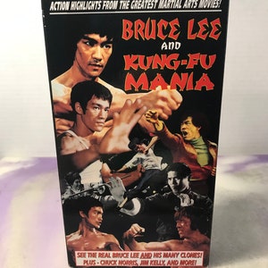 Bruce Lee and Kung Fu Mania (VHS,) Awesome Vintage Martial Arts VHS Tape - Vintage Classic Movie Nostalgia!