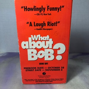 Vintage What About Bob - VHS Cassette Tape Demo Release - Vintage 90&#39;s Comedy Movie VHS Nostalgia