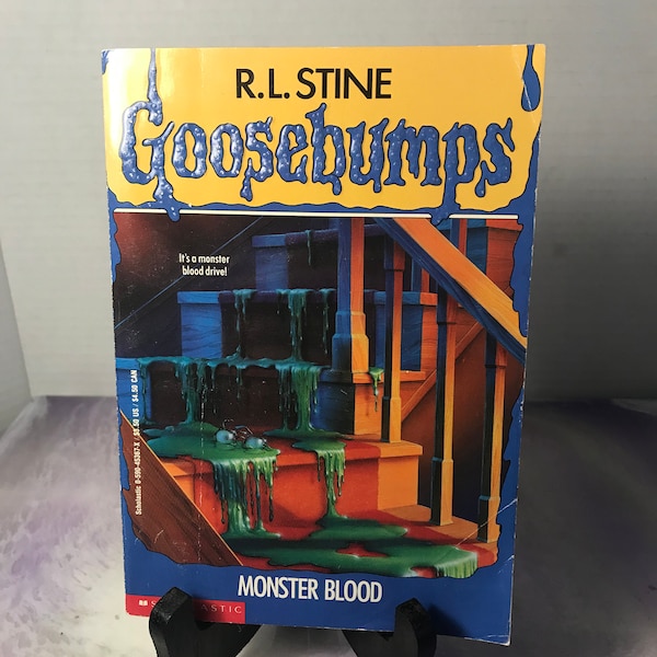 Vintage Monster Blood (Goosebumps ) by R.L. Stine (Paperback book) - Vintage 90's Kids Novel -