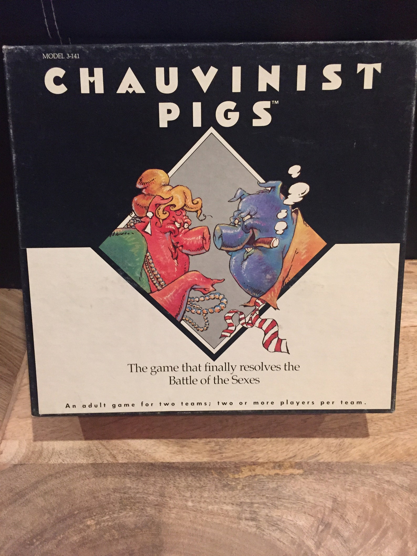 Vintage Chauvinist Pigs Game by Tiger 1991 Edition 100 Etsy