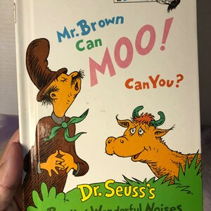 Vintage Mr Brown Can Moo, Can You?  Kinder Hardcover Buch - Vintage Buch
