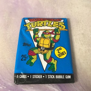 Vintage - GLOEDNIEUW - 1990 TMNT Series 2 - Teenage Mutant Ninja Turtles Trading Cards Pack - Awesome 80s / 90s Nostalgia!
