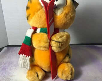 Peluche Vintage Garfield – Dakin – Années 80 – Fabriquée Aux USA – Occasion