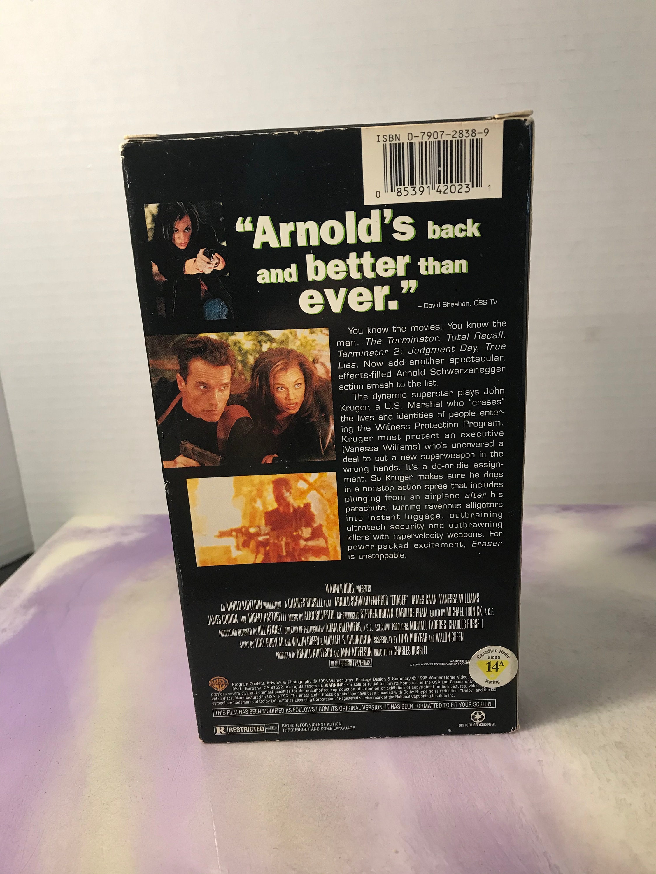 ERASER VHS 1996 Arnold Schwarzenegger Vintage Klassieke Etsy Nederland