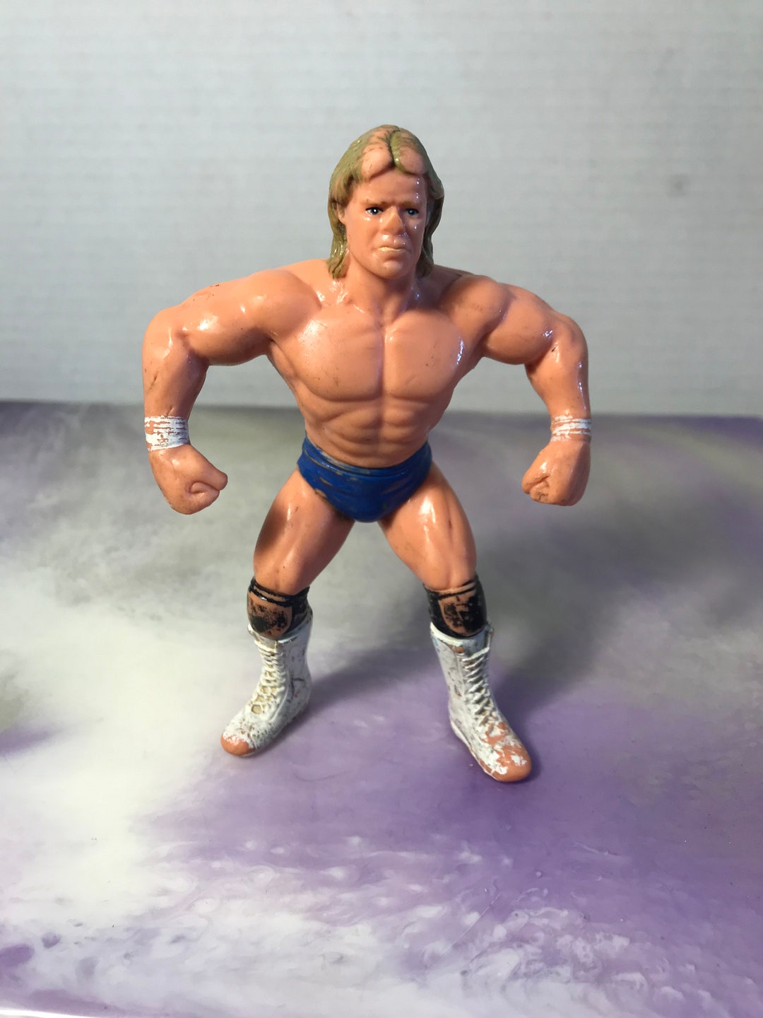 WCW WWF Wrestling WWF 1 personaggio snodabile in gomma WWE action figure 
