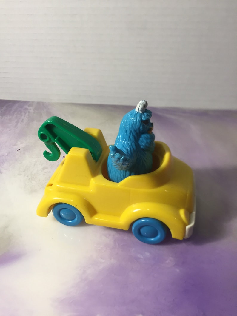 Vintage Sesame Street Illco Toys Cookie Monster in Tow Truck Etsy