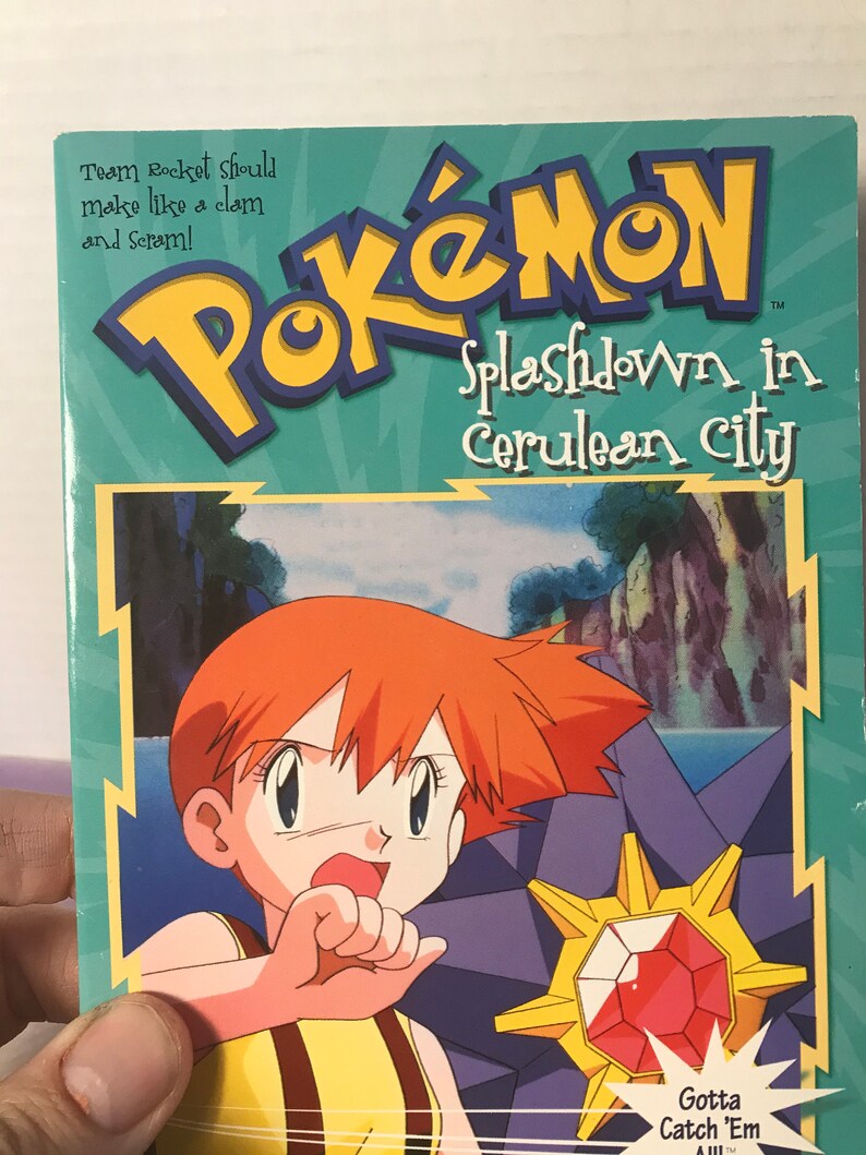 Vintage Pokemon Splashdown in Cerulean City paperback Book Etsy