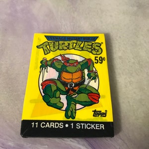 Vintage - GLOEDNIEUW - 1989 TMNT - Teenage Mutant Ninja Turtles Trading Cards Pack - Awesome 80s / 90s Nostalgia!