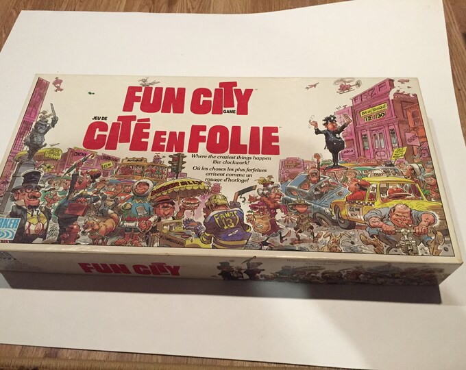 Vintage Fun City Game Board Game Parker Brothers Kenner SLOG 1987 ...