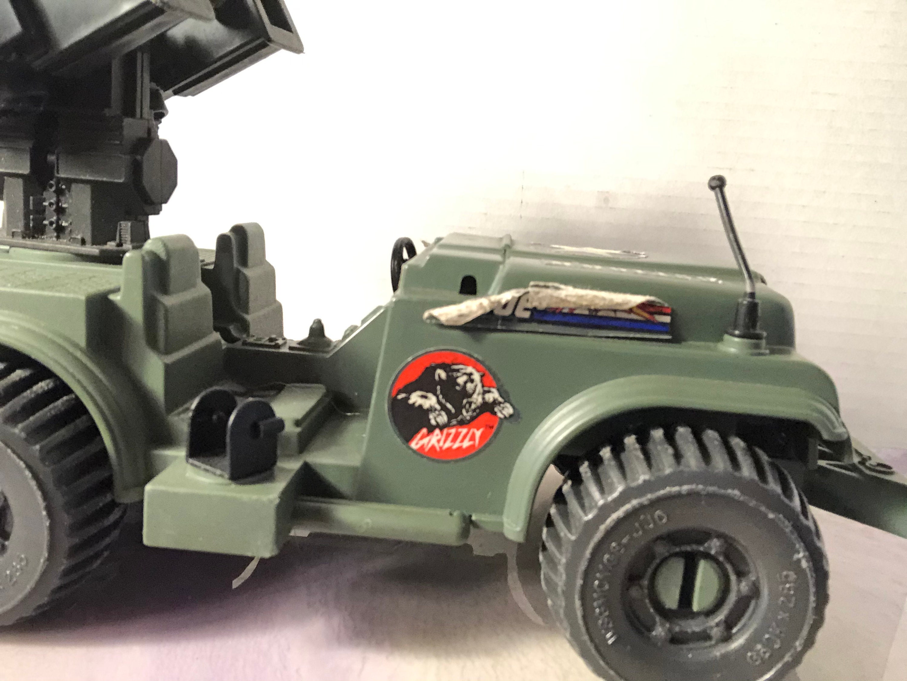 Vintage GI Joe 1994 Grizzly Jeep Hasbro Vintage Etsy España