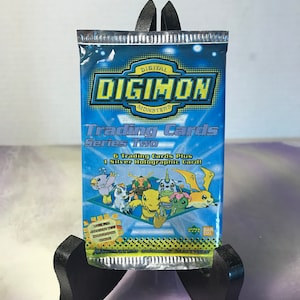 Vintage Sealed Digimon Booster Pack Series 2 - Cartas Coleccionables Bandai/Upper Deck 2000 - Nuevo