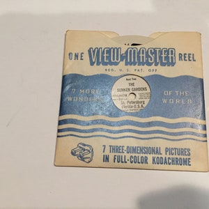 Vintage Sawyer&#39;s View-Master ViewMaster - One ViewMaster Reel -#367 The Sunken Gardens Reel 2 Vintage 7 Wonders of the World Reel
