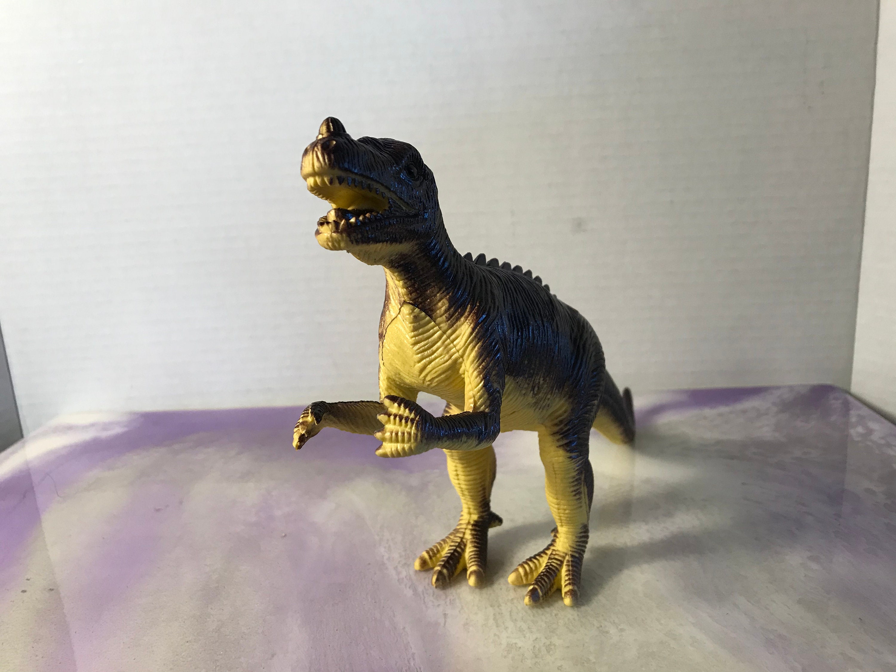 Vintage 1980s Allosaurus - (brown) Squeaks! - Made in China