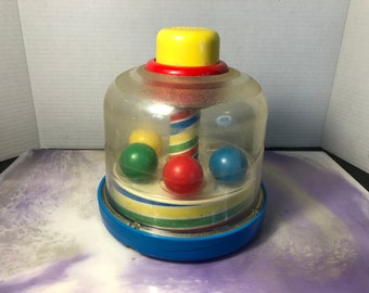 Vintage 1991 Playskool 5141 Spinning Top Ball Popper Push - Etsy